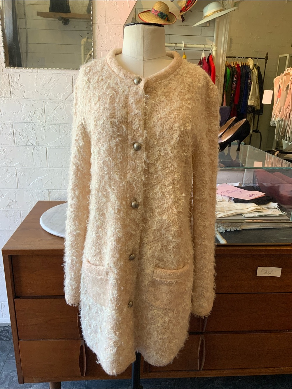 Marc Cain Blush Pink wool cardigan